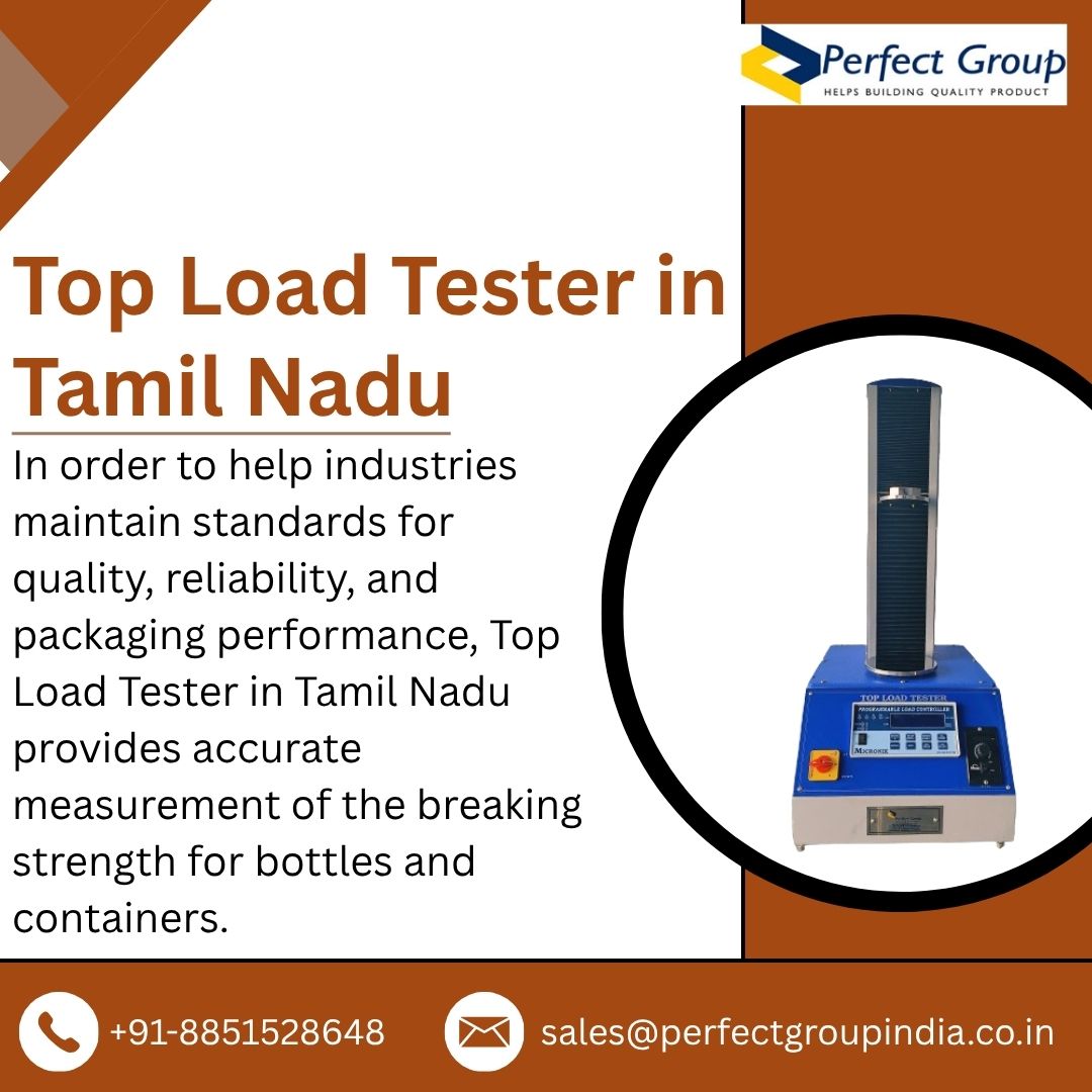 itnse240's tweet image. Top Load Tester in Tamil Nadu
To find out the breaking strength of packaging materials including bottles, jars, and containers, a Top Load Tester in Tamil Nadu is essential quality control equipment.
Visit Us: perfectgroupindia.co.in/top-load-teste…
#testingequipment #testinginstruments