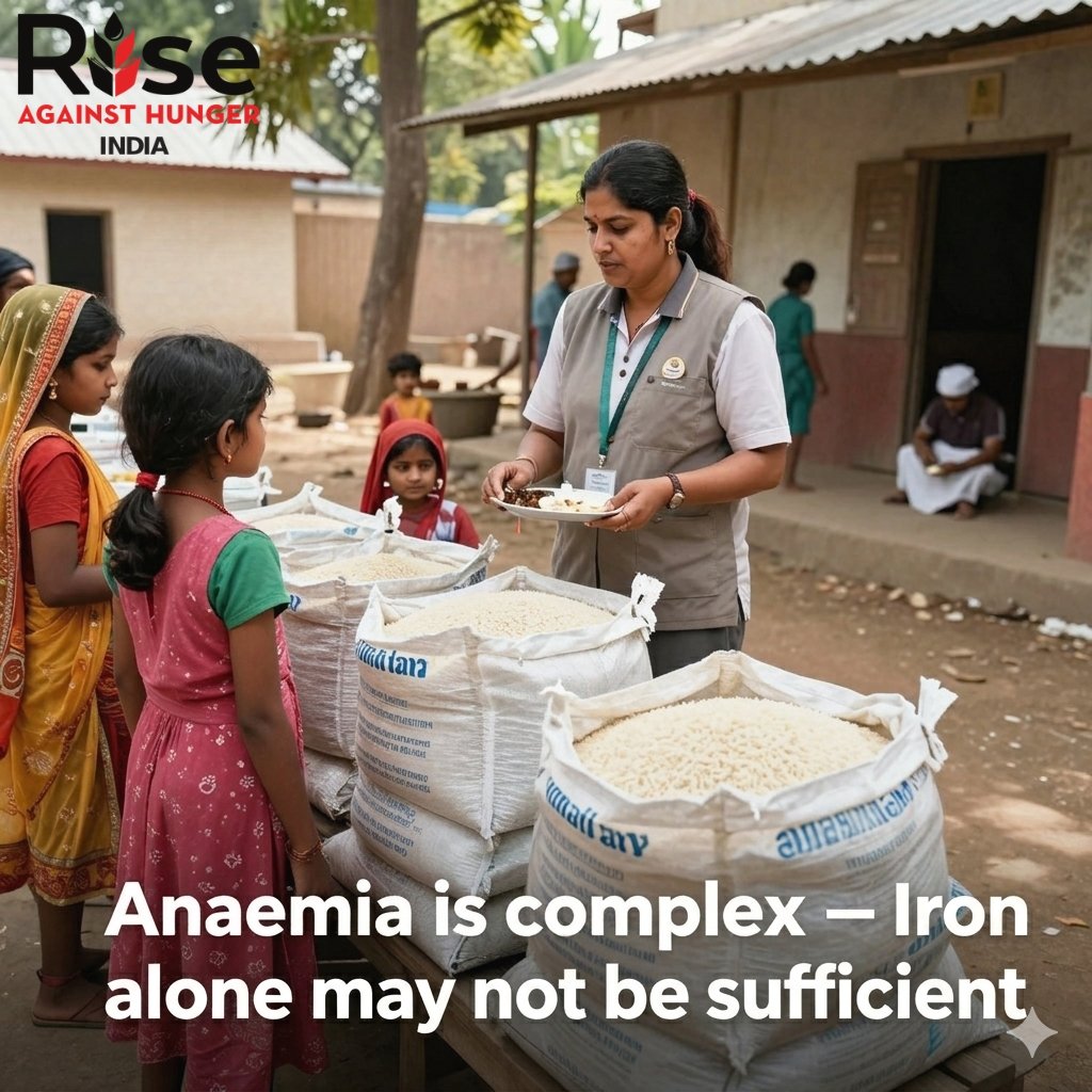 RiseIndia2030's tweet photo. India has paused rice fortification in key welfare schemes after concerns around storage and nutrient stability.
It raises an important question that whether a single solution alone addresses something as complex as anaemia?
#nutritionsecurity #publichealth #RAHI #thehindu https://t.co/wX4UxxHWAm