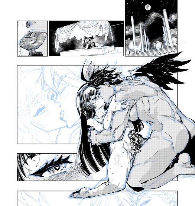 割と頑張って描いたこの背中を毎回ドバーッとイレズミで潰さなければいけないのだから、まったくマゾい気分にさせてくれるよこの王様。 