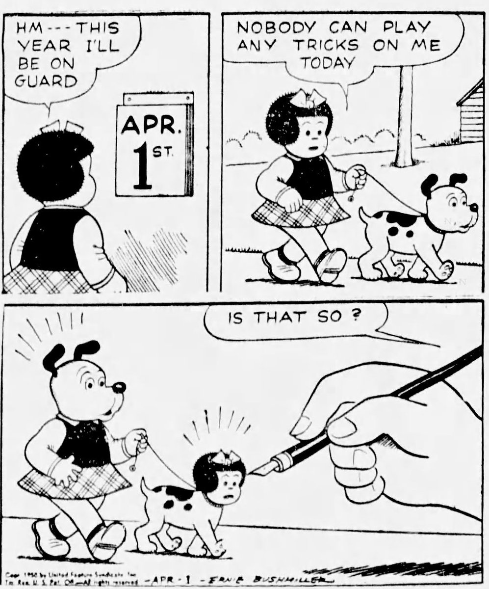 Nancy By Ernie Bushmiller 
April 01,1950