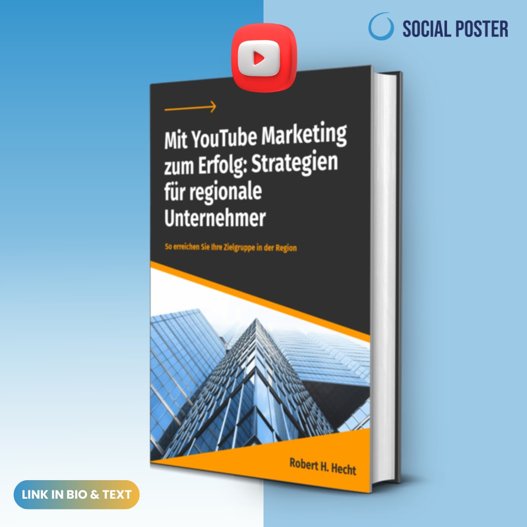 SocialPoster3's tweet image. Möchten du mehr Kunden in deiner Region erreichen &amp;amp; dein Geschäft mit YouTube aufs nächste Level bringen? 

Jetzt kostenloses E-Book herunterladen: rh1.eu/regional

#YouTubeMarketing  #Kundengewinnung #mehrumsatz #unternehmertum