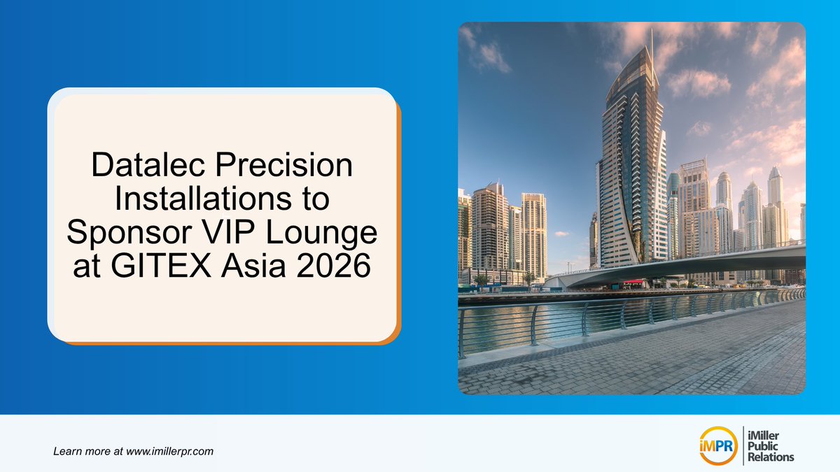 iMillerPR's tweet image. 🌟 @datalec_dpi will sponsor the Global Data Centres VIP Lounge at @GITEXASIA 2026 on April 9–10 in Singapore. 

Their team will showcase AI-ready solutions and their “One Call, One Team” approach.

Learn more: imillerpr.com/news/datalec-p…

#Datalec #DPI #iMPR #GITEX #DataCenters