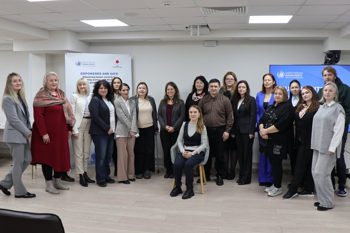 OHCHRPartners's tweet image. Proud to partner with Japan 🇯🇵 in Moldova 🇲🇩 to strengthen #HumanSecurity and protect 800 women and girls with disabilities from #GenderBasedViolence across both banks of the Dniester/Nistru.

Thankful for an inclusive and empowering launch on 31 March: bit.ly/4bKDmXz