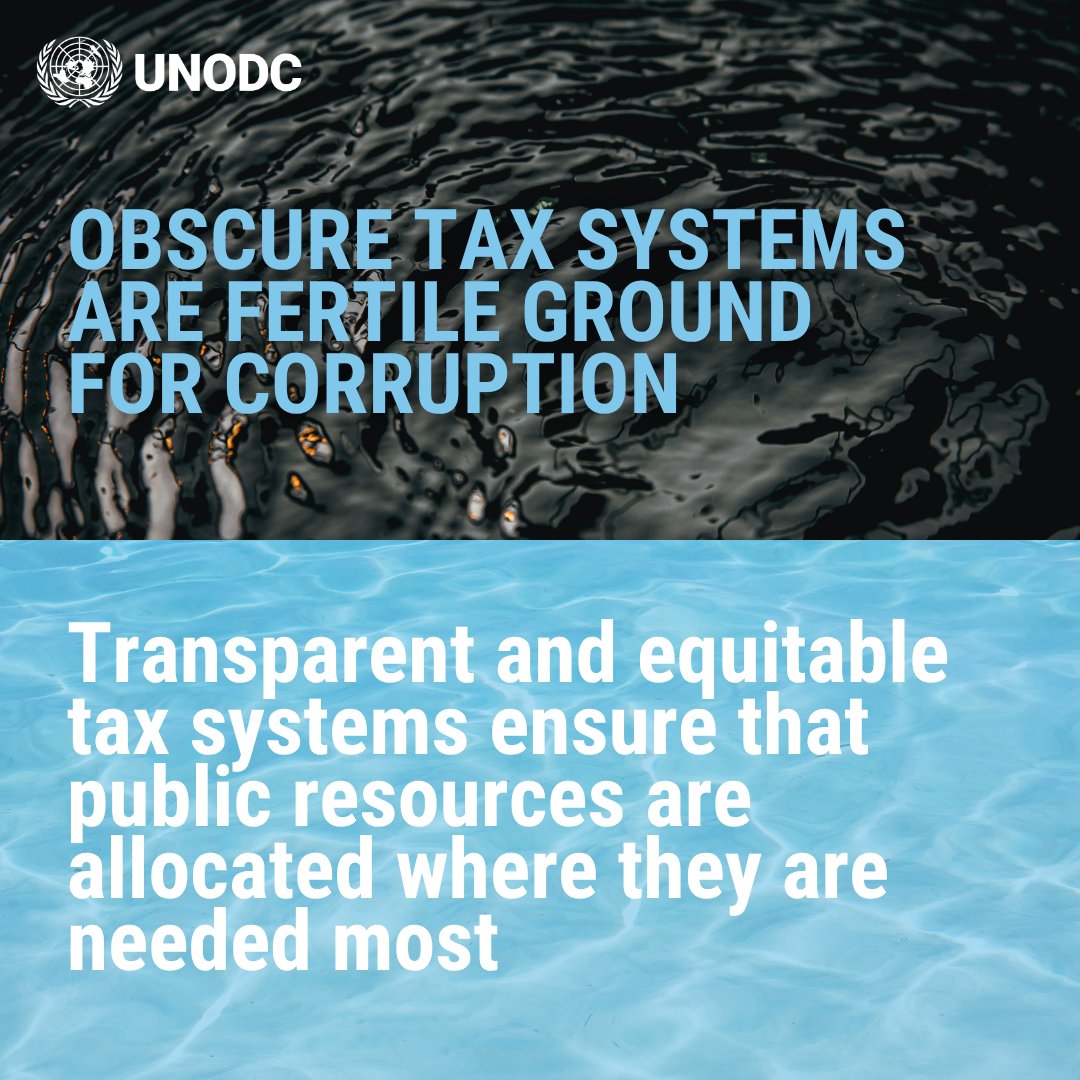 UNODC_FinCrime's tweet photo. Complex and obscure taxation systems increase chances for corrupt and abusive practices.

Transparency helps tax systems work for everyone, supporting development, fair competition and economic growth.

https://t.co/J0Zv3xLhb9 https://t.co/33BTNCTUQh