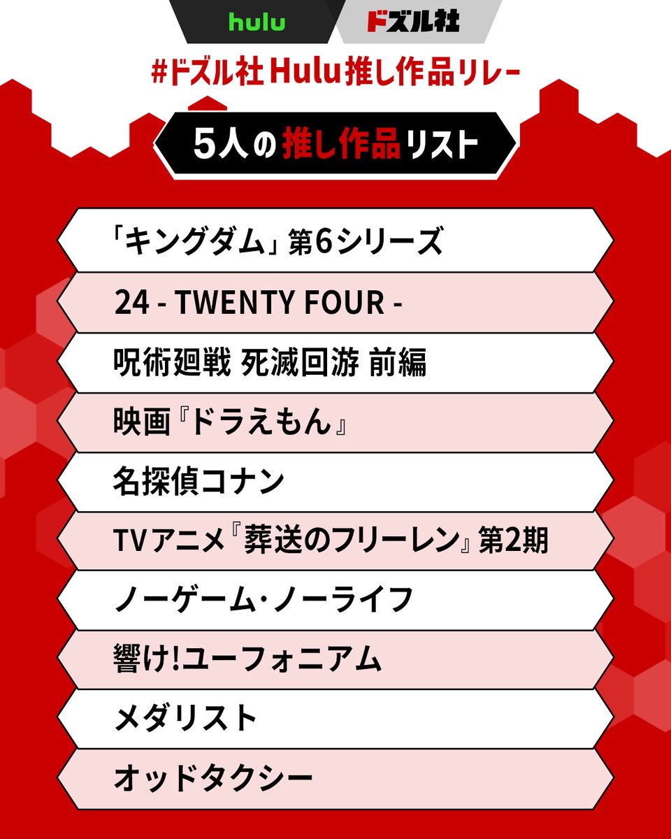 Hulu Japan tweet media