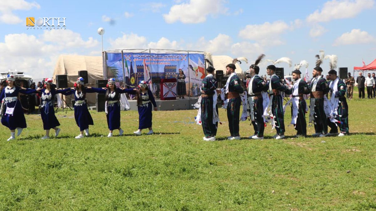 NPA_English's tweet image. #Assyrians and #Syriacs celebrate the #Babylonian-Assyrian New Year (#Akitu) in Hasakah city and Tel Tamr town, northeastern #Syria.

#HASAKAH – Samer Yassin/Dilsoz Youssef – #North_Press