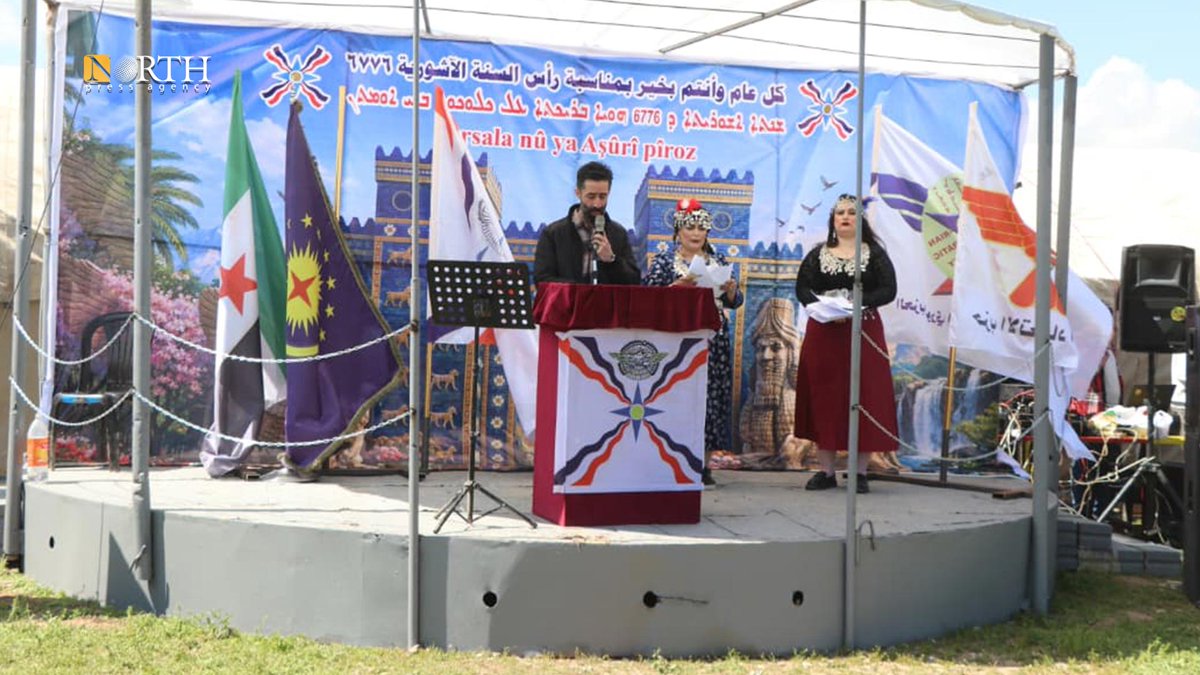 NPA_English's tweet image. #Assyrians and #Syriacs celebrate the #Babylonian-Assyrian New Year (#Akitu) in Hasakah city and Tel Tamr town, northeastern #Syria.

#HASAKAH – Samer Yassin/Dilsoz Youssef – #North_Press
