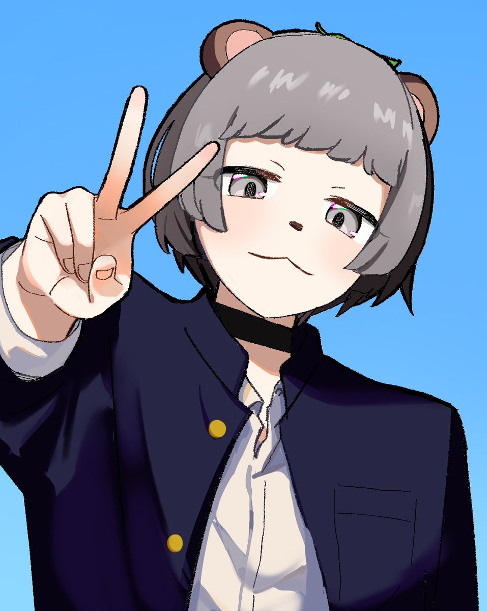 #ぽこあーと 
学ランぽんぽこさん🍃