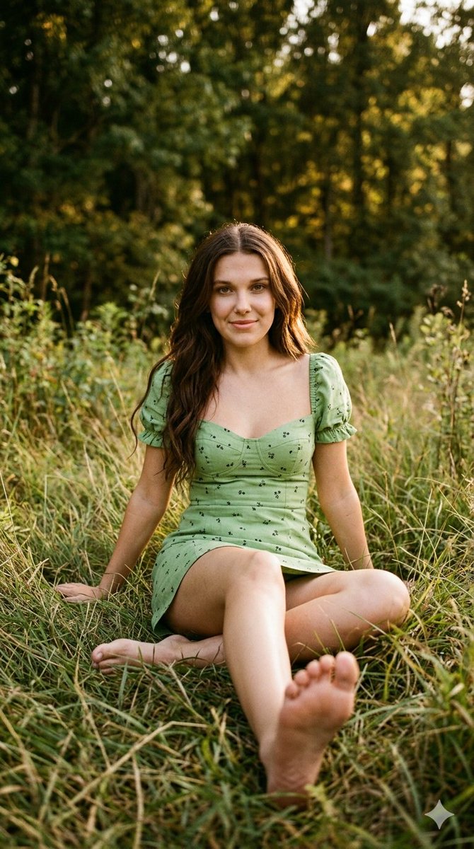 Just sitting in the grass, letting the sun soak into my skin to get the energy I need to start the day.
Good morning! ☀️🌿

Nano Banana 2 on Gemini App 🍌

🤍 Sadie Sink 
💛 Sydney Sweeney 
💚 Millie Bobby Brown 

Prompt👇

 {
  "type": "image_prompt",
  "aspect_ratio": "9:16",