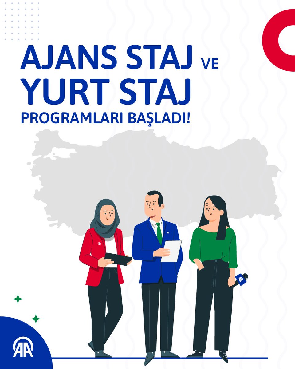 aa_kurumsal's tweet image. Ajans Staj ve Yurt Staj Programı başlıyor!

Üniversite 3. veya 4. sınıf öğrencisiysen ve #AA'nın iş süreçlerini ilk elden tecrübe ederek habercilik ve idari alanlarda deneyim kazanmak istiyorsan bu program tam sana göre!

🔗 Detaylı bilgi ve başvuru: kariyer.aa.com.tr
🗓️