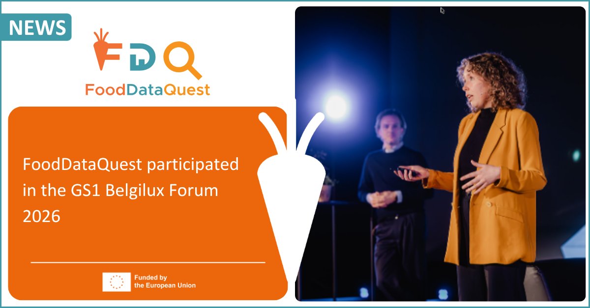 FoodDataQuestEU's tweet photo. 💥 #FoodDataQuest recently participated in the GS1 Belgilux Forum 2026!

@gs1ineurope and @ILVOvlaanderen showcased #FDQ’s work on developing tools and approaches that support more transparent and efficient data sharing from farm to fork.

🔗Read more: https://t.co/DTXfDlFrm6 https://t.co/NKi7PZO0Fg