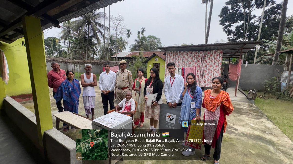 dc_bajali's tweet photo. Home Voting conducted successfully over Day 1 &amp; 2, ensuring inclusive and accessible participation for all eligible voters. Dedicated teams reached voters at their doorstep, strengthening the spirit of democracy.
#bajali #novoterleftbehind  
@ceoassam62029 
@ceo_assam 
@ECISVEEP https://t.co/RrflY2fjuF