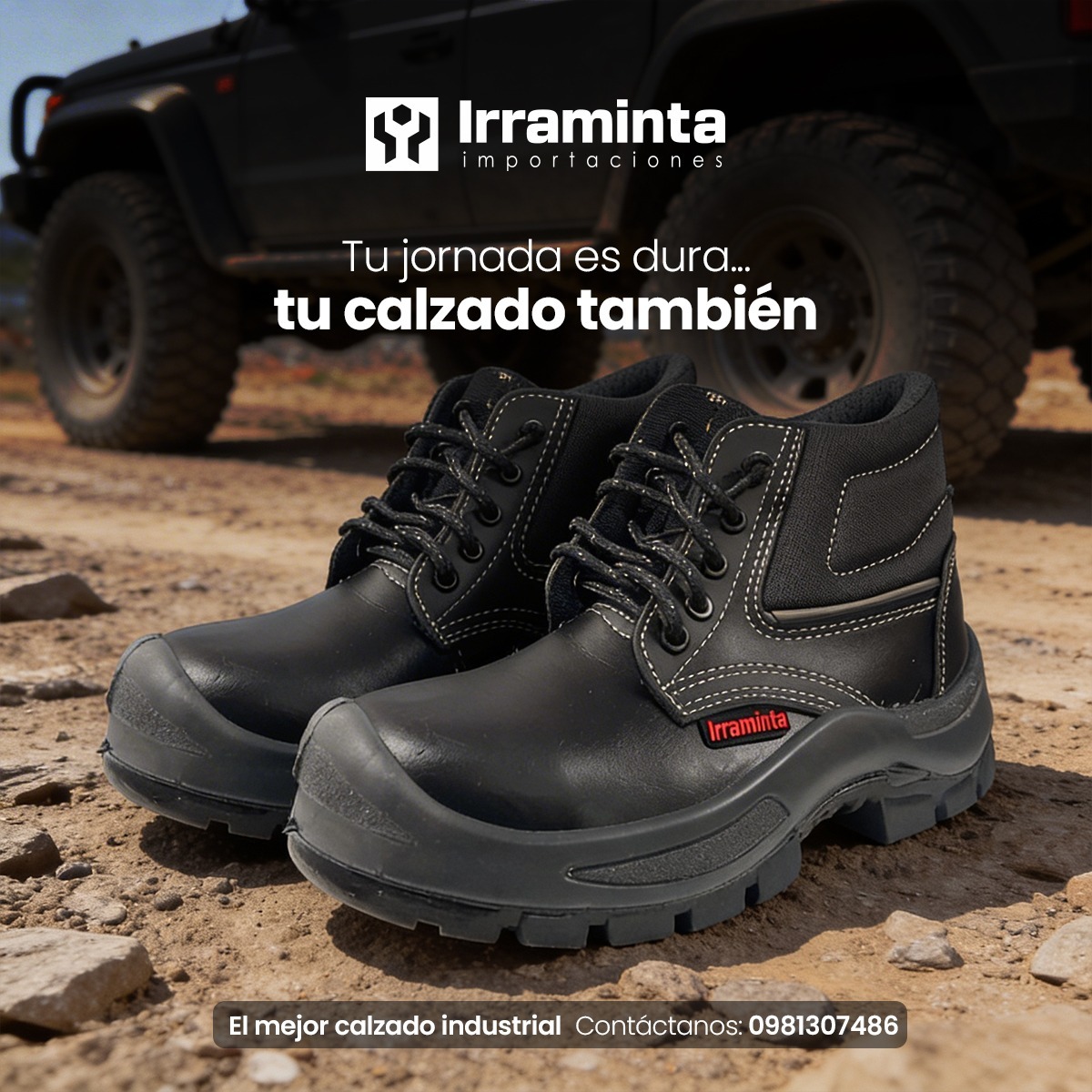 En el trabajo industrial, tus pies son tu herramienta más importante. No comprometas tu seguridad ni tu comodidad.

📍 El mejor calzado industrial a tu alcance.
Envíos a todo el país. 

📲 Contáctanos: 098 130 7486

#IrramintaImportaciones #CalzadoIndustrial #SeguridadIndustrial