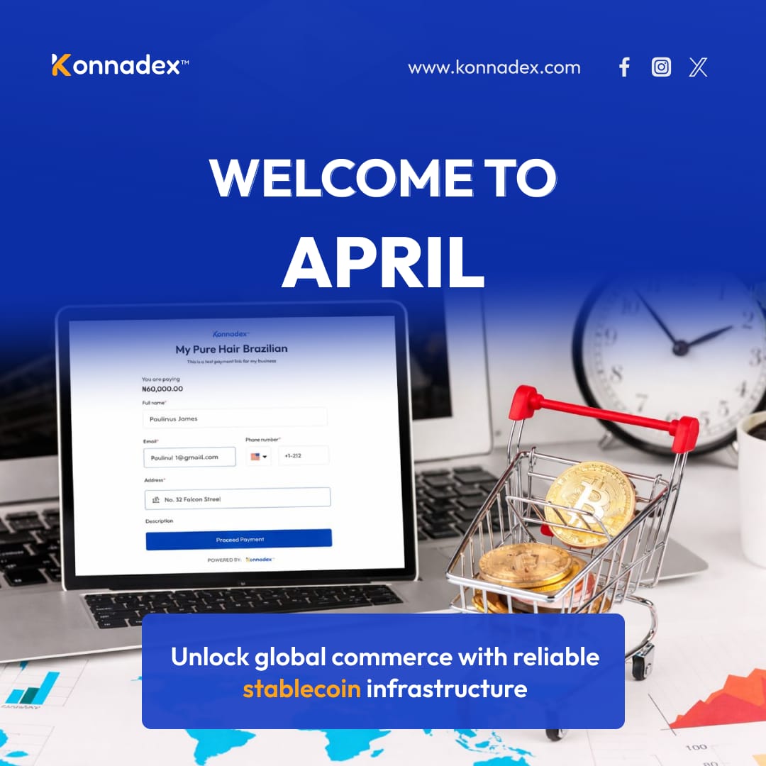 konnadex's tweet photo. Step into April.

Redefine how you transact with next-gen stablecoin infrastructure.

@konnadex makes stablecoin payment smooth, Instant and limitless https://t.co/PIpFGX9fwN