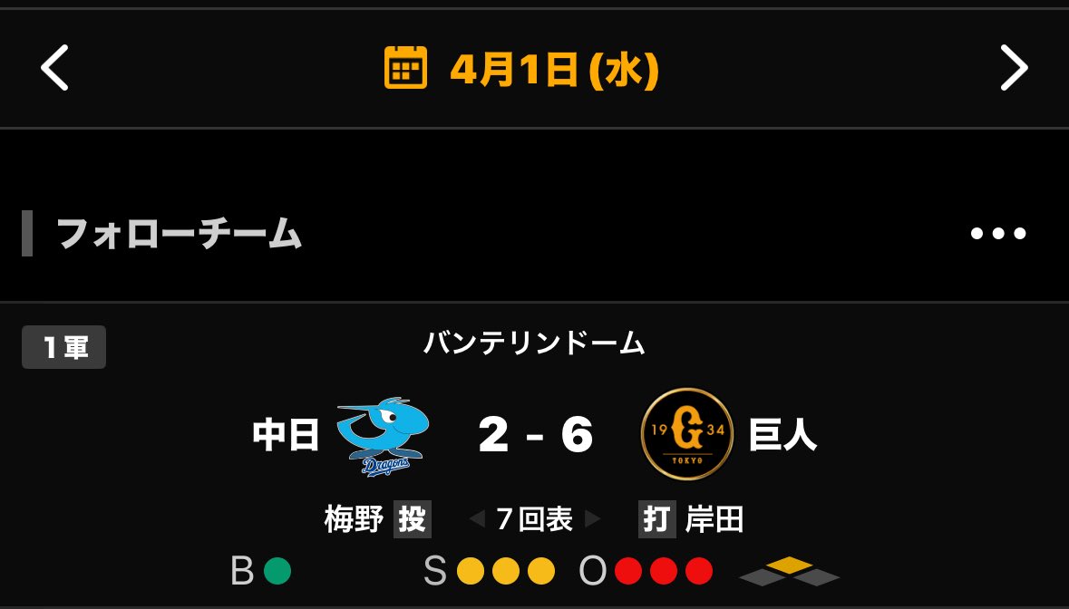 中日のシーズンがまだ始まっていない
#エイプリルフール 
#エイプリルフール関係ない 
#事実