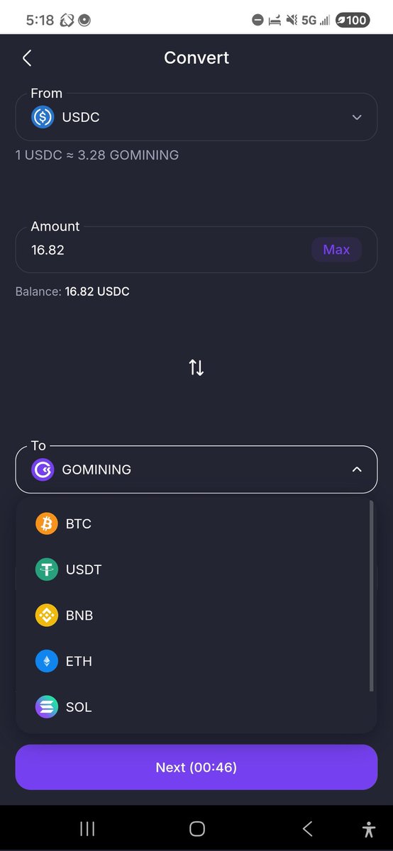 MahsMining's tweet image. Omg @gomining added a new feature to our wallet. We can convert any coin to any other coin. Including gmt to any other coin. That is fantastic. 

#bitcoin #cryptomining #BitcoinMining