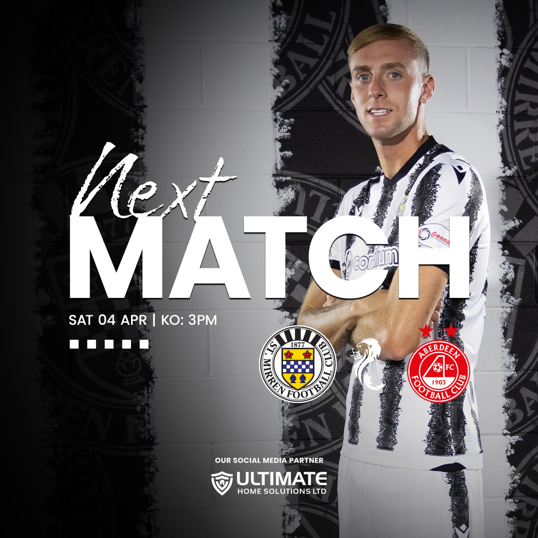 saintmirrenfc's tweet photo. Up Next.

We return to William Hill Premiership action this weekend when we play host to Aberdeen at The SMiSA Stadium on Saturday.

https://t.co/mYL4gNforO https://t.co/2pTIp7BoH5