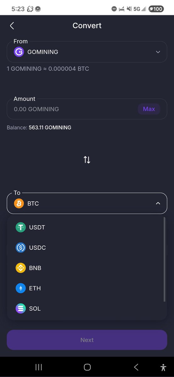 MahsMining's tweet image. Omg @gomining added a new feature to our wallet. We can convert any coin to any other coin. Including gmt to any other coin. That is fantastic. 

#bitcoin #cryptomining #BitcoinMining