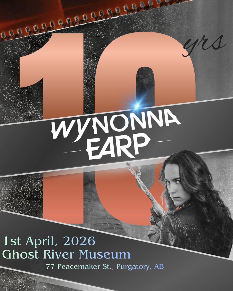 WayHaughtElf's tweet photo. THE Wynonna Earp will be making an appearance at the Ghost River Museum today to celebrate 10 years of #WynonnaEarp! Happy Anniversary!
#Earper #Earp #Tubi @Tubi @AdamAtTubi @MelanieScrofano @emtothea https://t.co/y3aCBEea5t