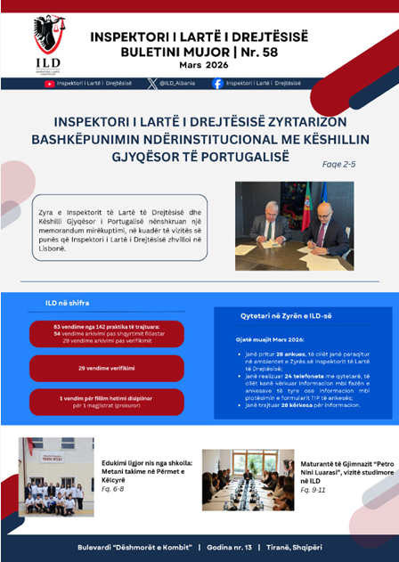 ILD_Albania's tweet photo. 📢Është publikuar #buletini i #ILD-së për muajin mars 2026.
🔎Informohuni mbi veprimtarinë tonë mujore
#ILD #Veprimtari #InformimPublik👇
https://t.co/tsnaMwncEL https://t.co/cmoDdRzu3f