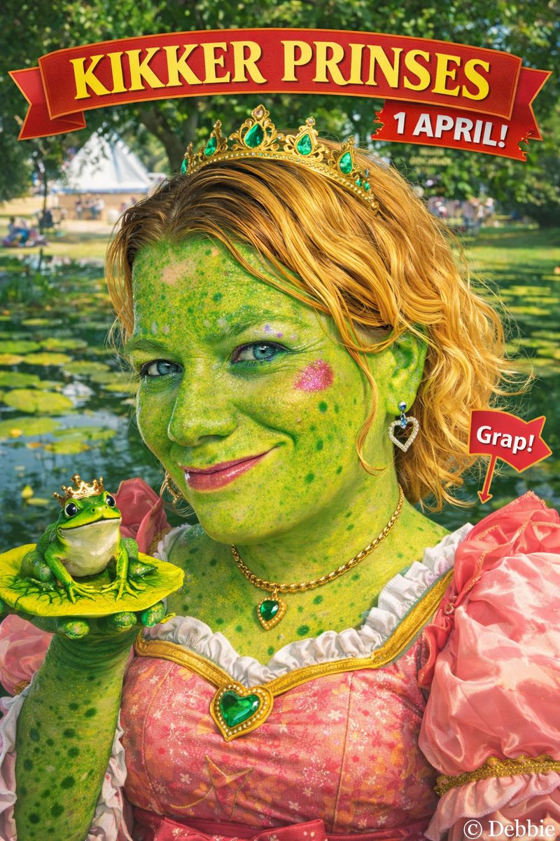 DebbieSchigt's tweet photo. Fijne 1 APRIL
🐸🐸🐸🐸
#MadeBy #CHATGPT https://t.co/Lxzs5wdKSt