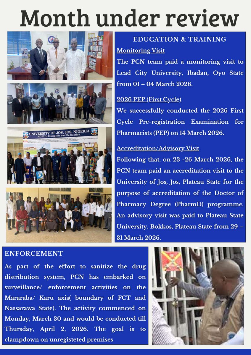 Pharmacy Council of Nigeria tweet media