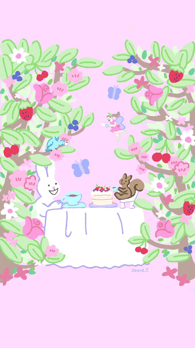 _ANNATAKAMI's tweet photo. お久しぶりです、4月の壁紙です！
春の森のティーパーティー🐰🩷🫖

来月もお楽しみに〜☘️

⚫︎個人利用の範囲でどうぞ
⚫︎想いを込めて描いているので
背景など変えずにお楽しみください🫡
⚫︎イラストの無断転載・使用禁止
⚫︎フォロー・リポスト🥰
@anna_yade https://t.co/bQqSQKRE1Q