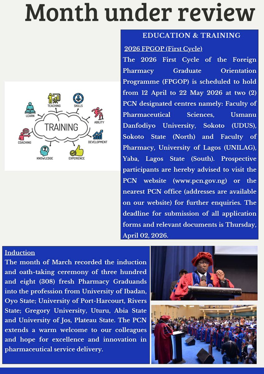 Pharmacy Council of Nigeria tweet media