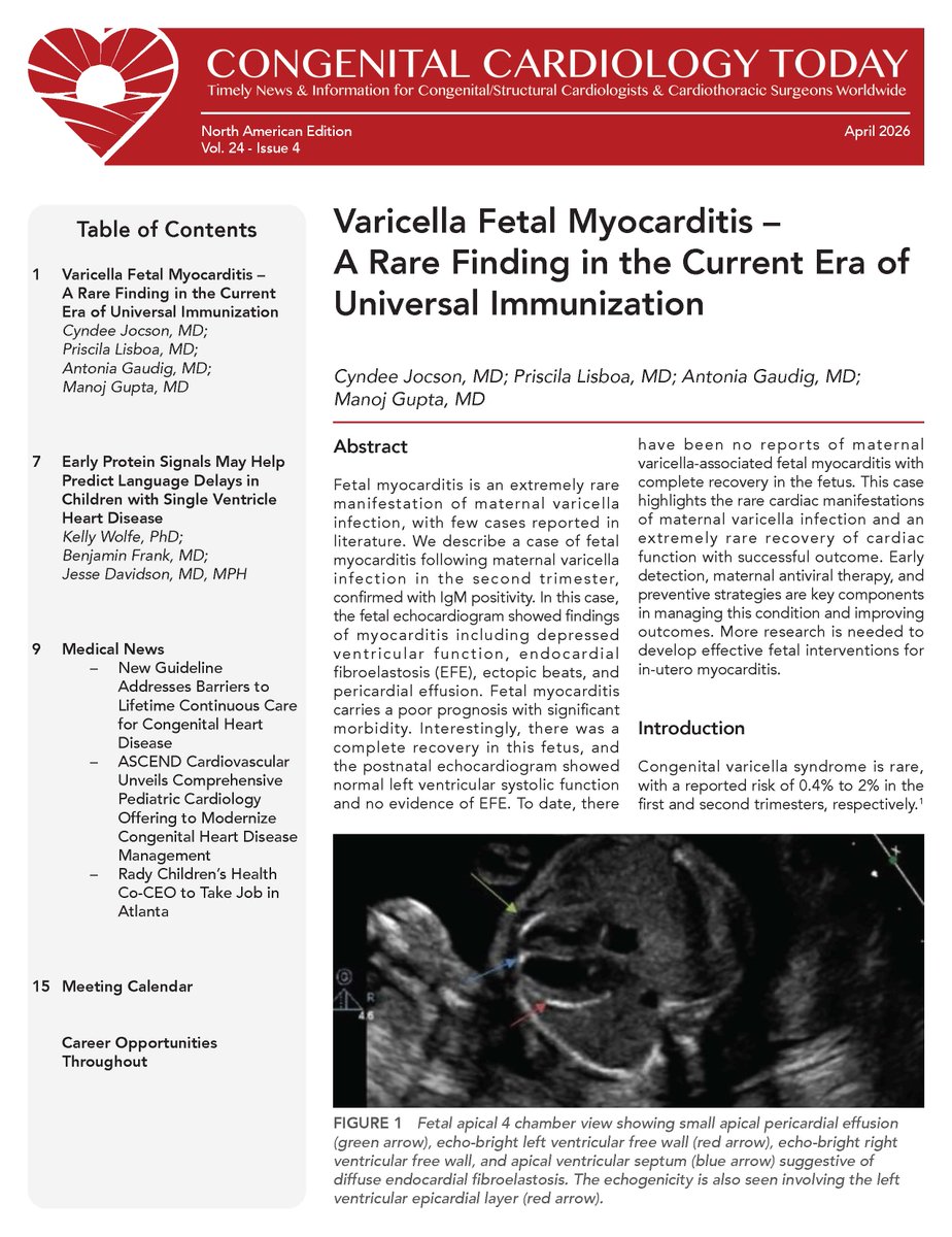 Congenital Cardiology Today tweet media