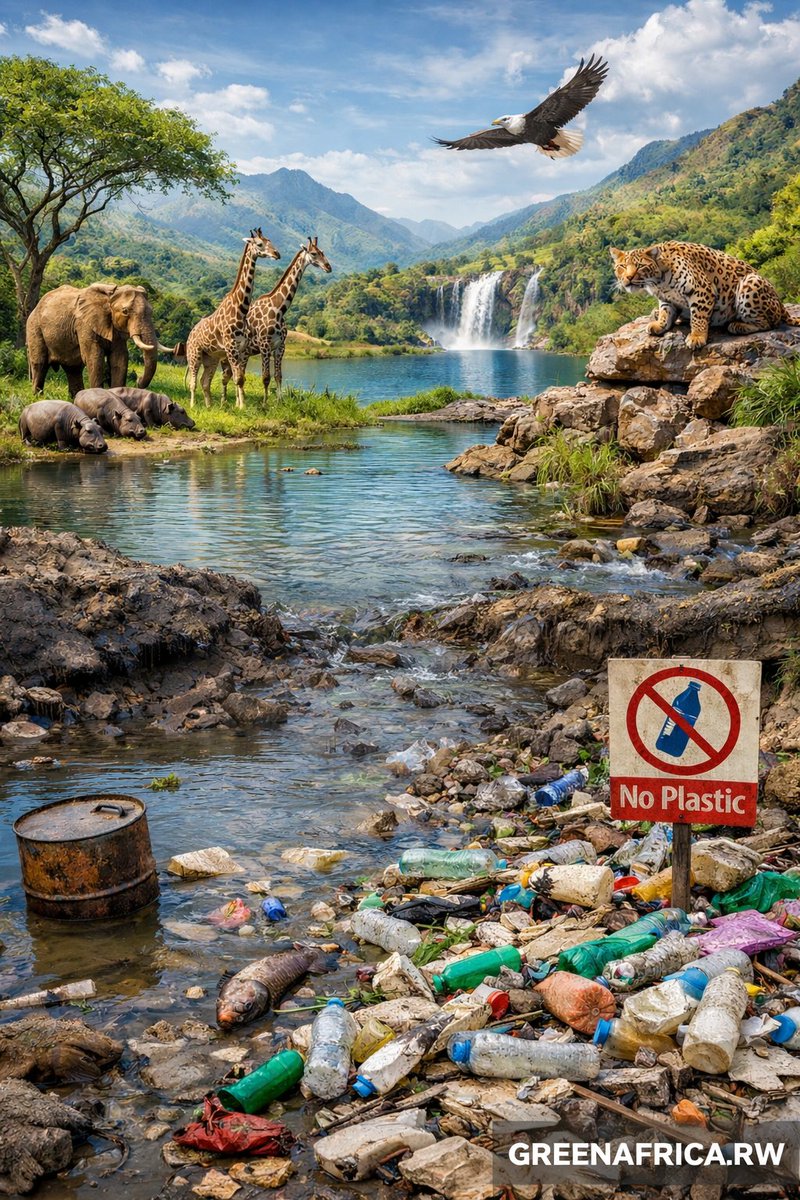 greenafricarw's tweet image. Nature is our home  but plastic is destroying it. From wildlife to rivers, everything is at risk. It’s time to act NOW. Say NO to plastic pollution.Protect our environment. Protect our future.
#GreenAfrica #NoPlastic #ClimateAction #SaveNature #Rwanda @EnvironmentRw @REMA_Rwanda
