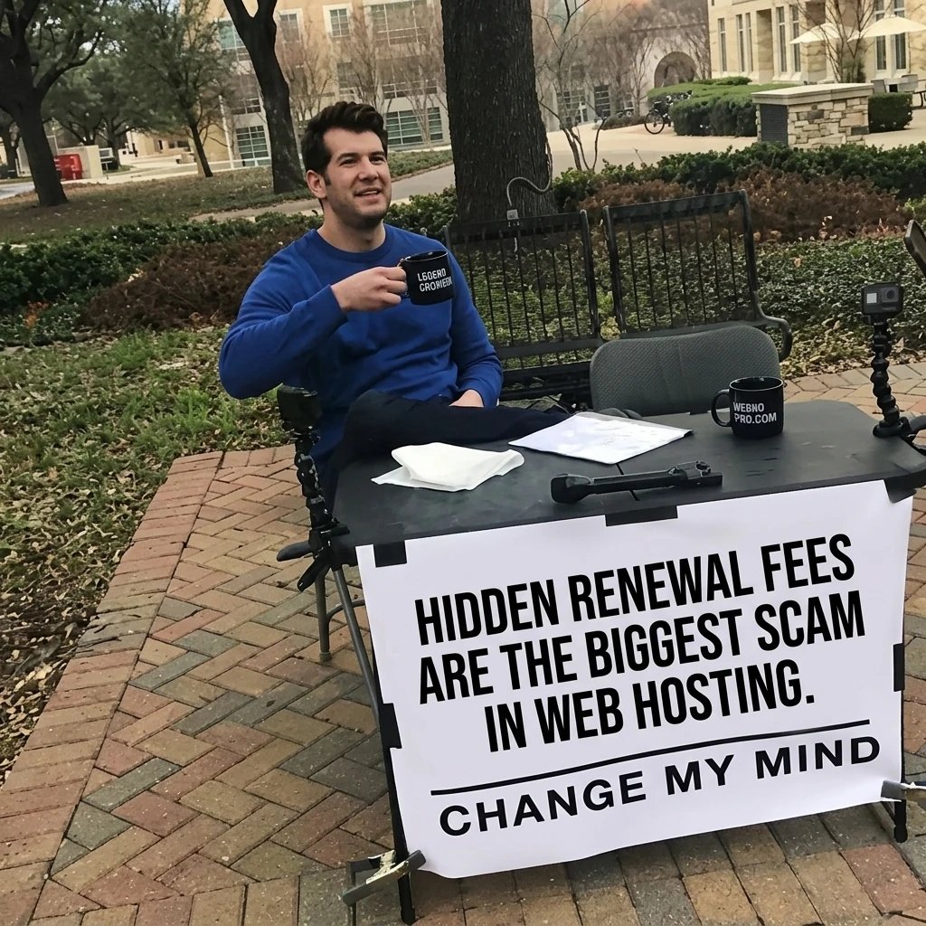 webhostpros's tweet image. Hidden renewal fees are one of the biggest traps in web hosting. 

See straightforward hosting with no surprises: webhostpro.com

#WebHosting #NoHiddenFees #SmallBusiness #WebsiteTips #Entrepreneur #HostingMatters