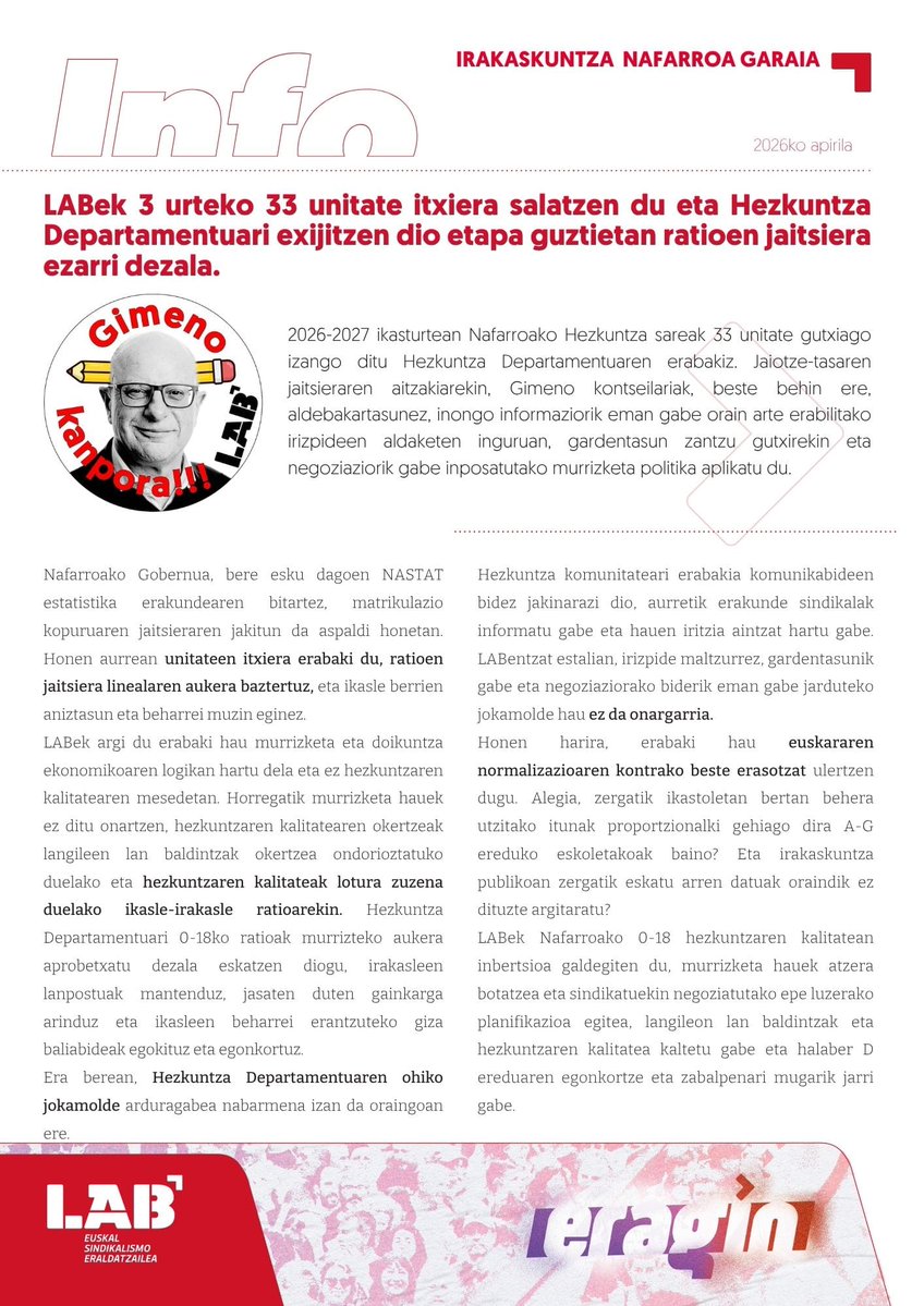 LAB Irakaskuntza Nafarroa tweet media