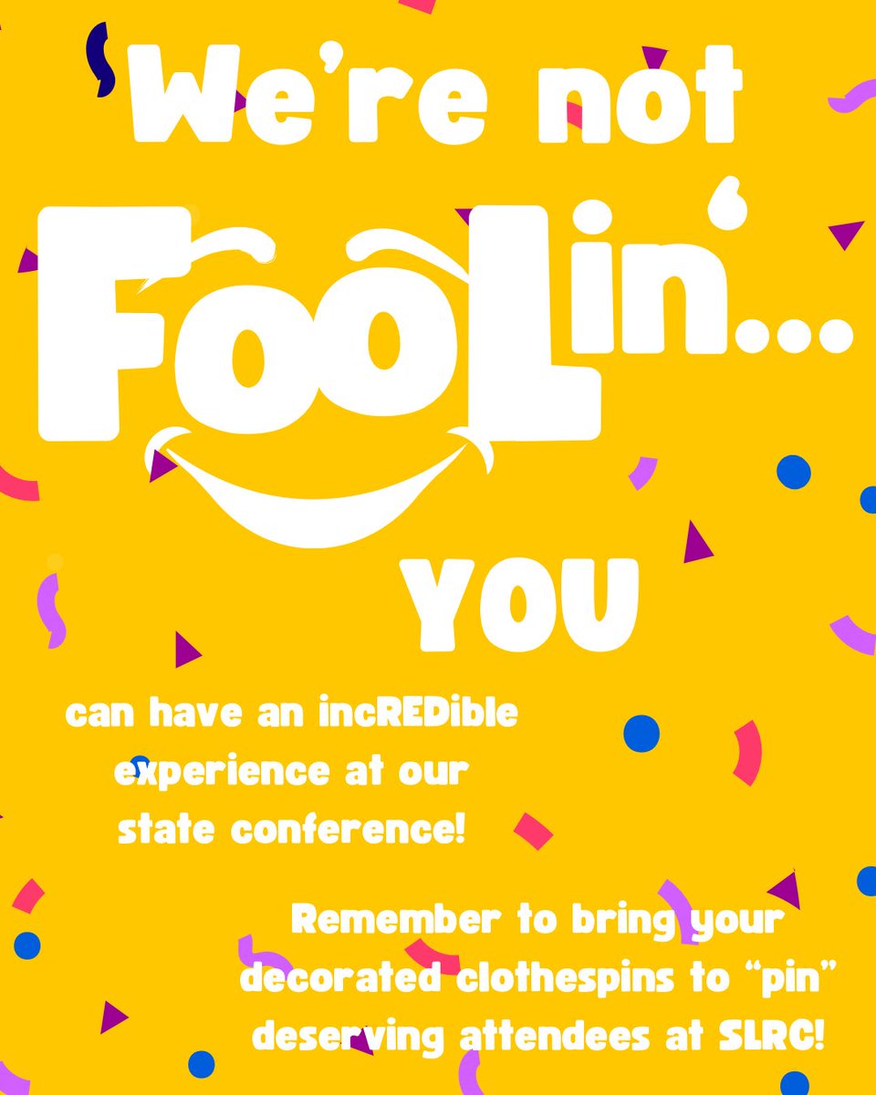 We’re not fooling you, we are just 9 days away from our state #FCCLA STAR 🌟 Events competition and the opening session of the 2026 #VAFCCLA State Leadership and Recognition Conference in Virginia Beach! 

Remember to bring your decorated clothespins to “pin” deserving attendees!