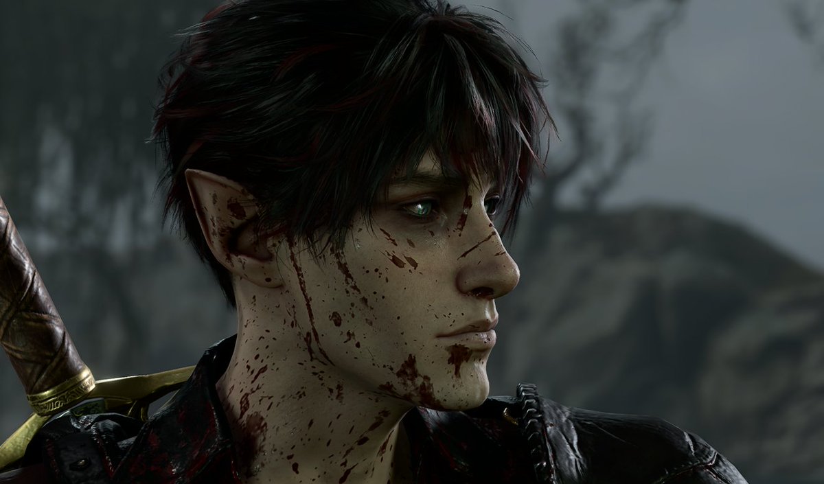 NornEso's tweet photo. BG3を種族設定よくわからんままハーフドラウで開始しましたが、ドラウという種族がTESで例えると「家族間で謀略しあうメファーラ信者のダンマー」とのことで、癖を正確に突いてくる…！ https://t.co/JJYmpQJjGv