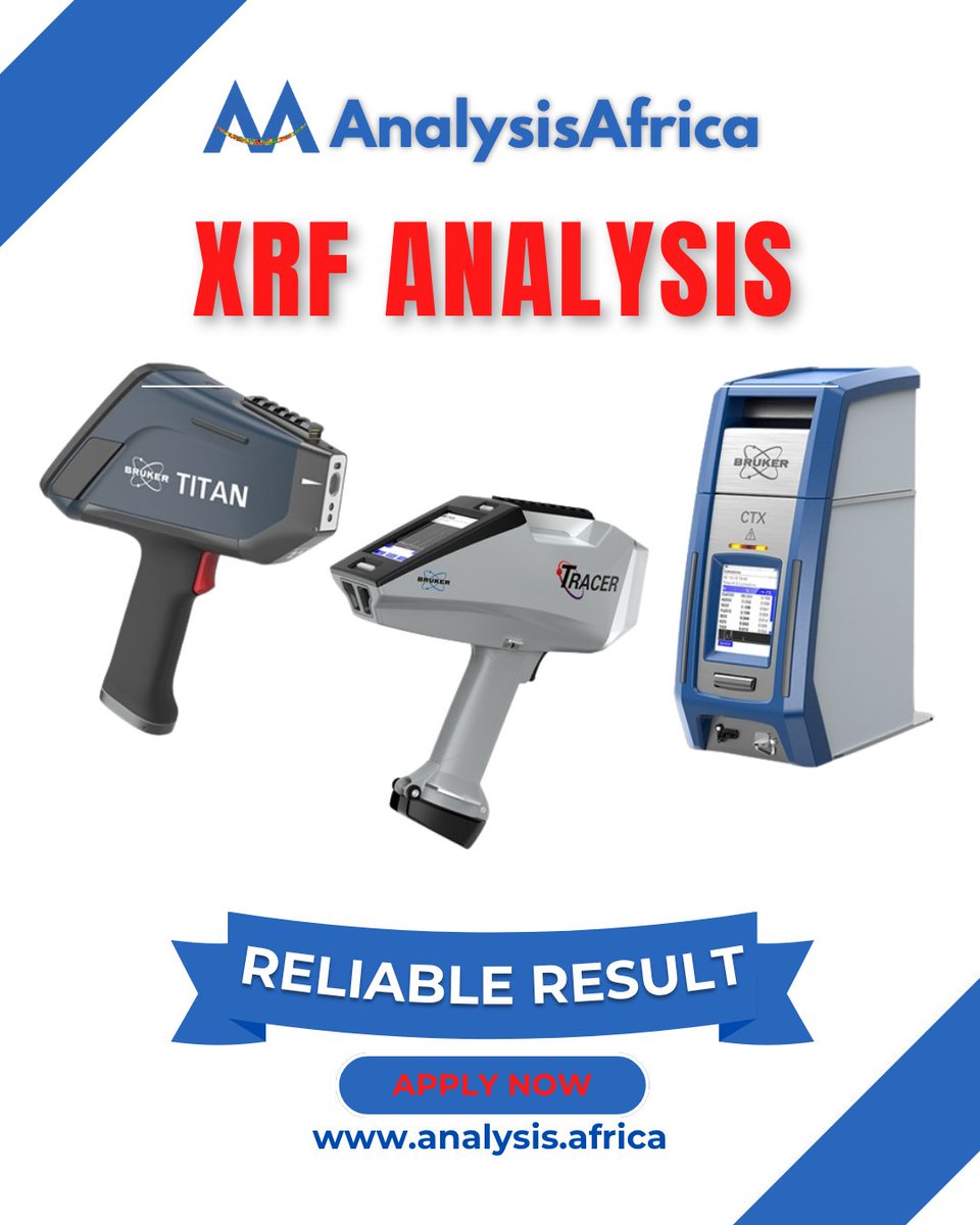 analysis_africa's tweet image. Apply for XRf Analysis with AnalysisAfrica Today 🔬

Get accurate results delivered within 7 days — guaranteed.

Ready to get started? Visit app.analysis.africa

#XRD #LaboratoryServices #ResearchSupport #AnalysisAfrica