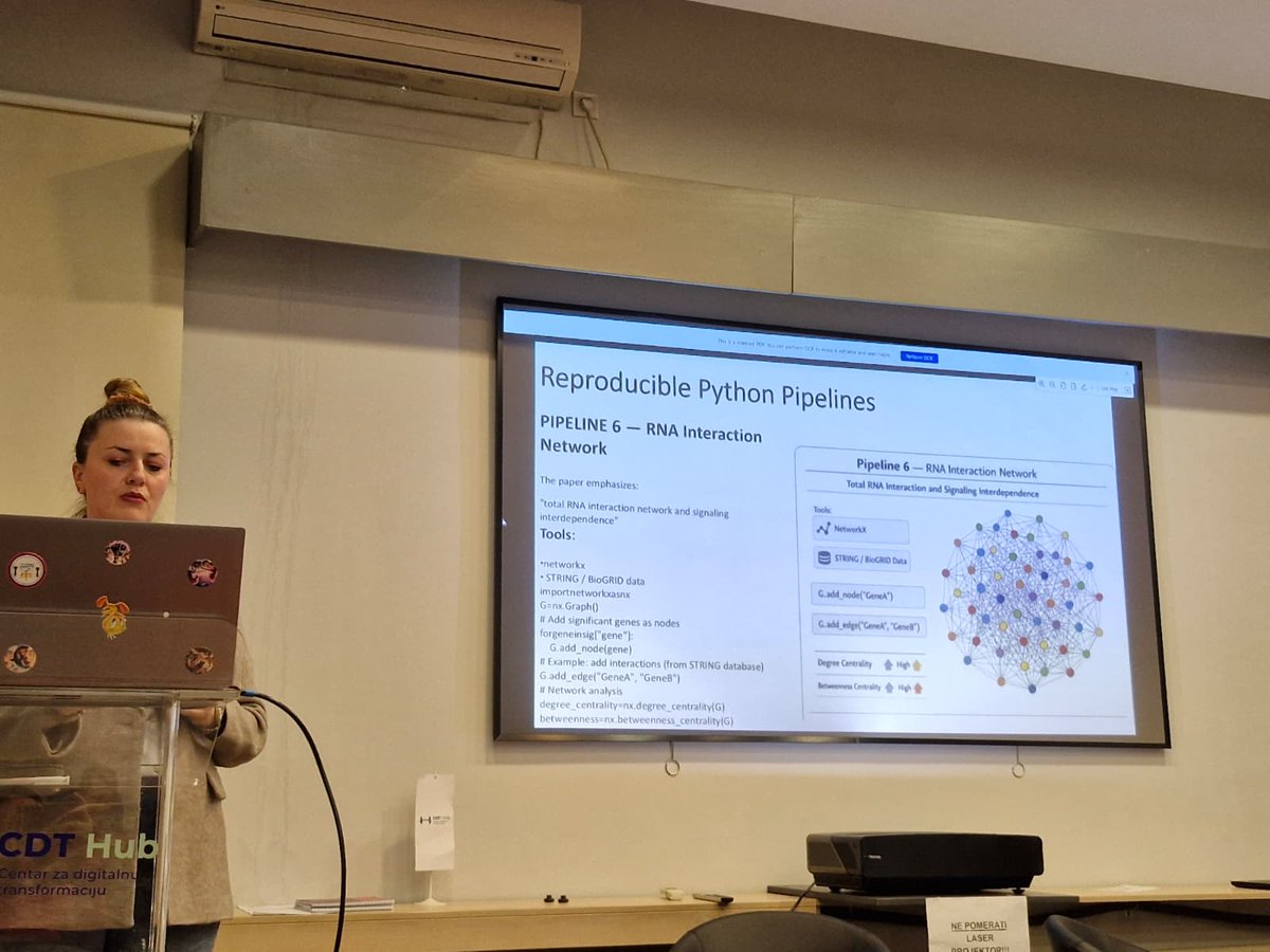 CDTHUB's tweet photo. Novo okupljanje Python Belgrade zajednice održano je poslednjeg petka u martu u CDT HUB-u, gde su učesnici imali priliku da istraže kako se #Python koristi u savremenim naučnim istraživanjima – od genomike do molekularne vizualizacije. https://t.co/kmpT8viGyg