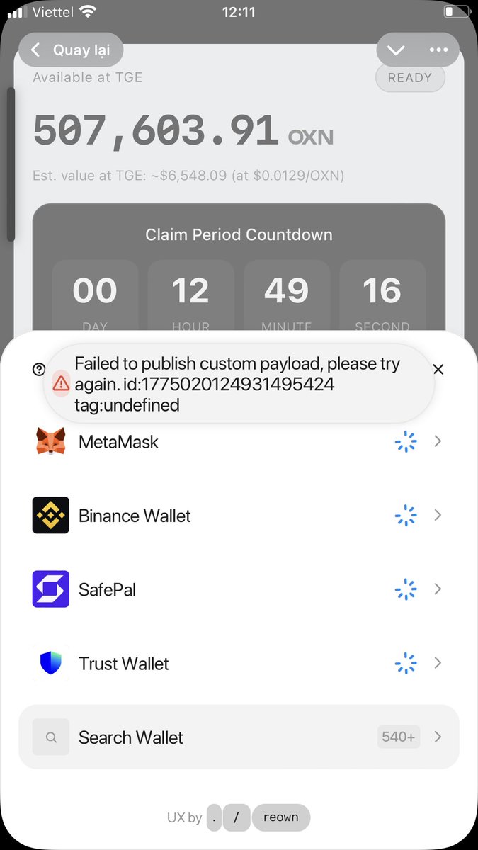 ToiToi123123's tweet photo. @Orexn1 metamask wallet but unable to transfer 😗 https://t.co/mo4NqArCCs