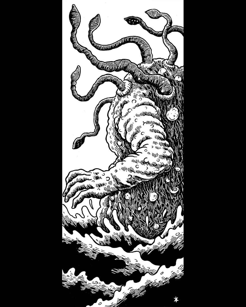 crawlstilho's tweet photo. Illustration I did for Gods of the Forbidden North, Vol. 3, from @pulphummock 

https://t.co/t9BIp5JJPg

#fantasy #drawing #bx #ose #dungeonsanddragons #rpgart #ink #megadungeon #madebyhuman #oldschoolessentials #dungeoncrawl #crawlstilho https://t.co/5BOVFXV1Ia