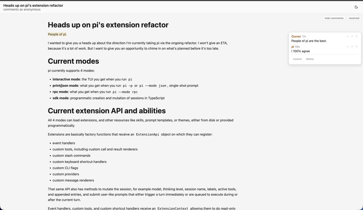 Mario Zechner tweet media