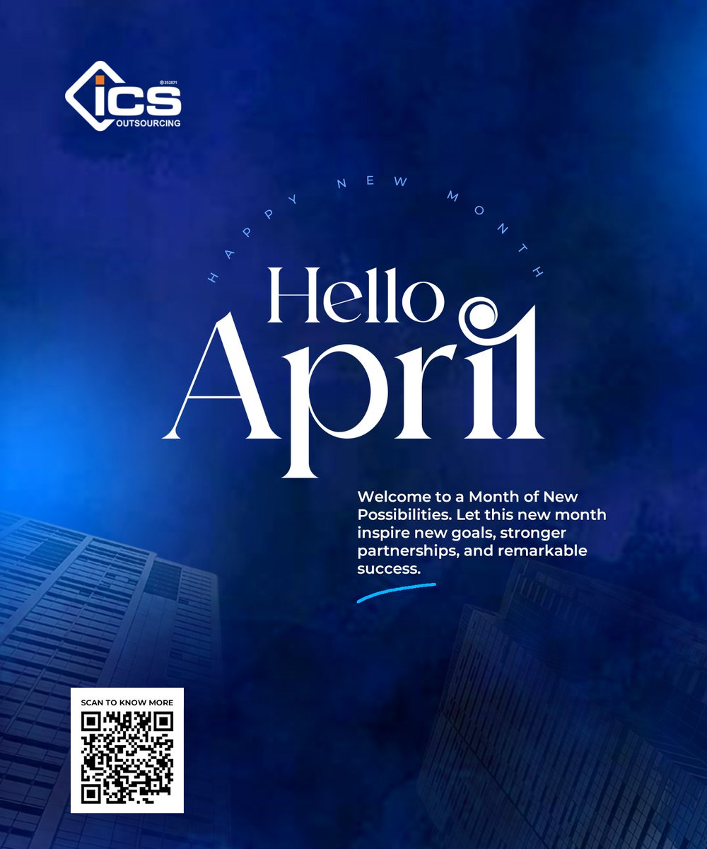 icsoutsourcing's tweet image. ✨ Hello April! A New Month of Possibilities.

A new month is here — bringing with it fresh opportunities, renewed energy, and the chance to achieve more.

Happy New Month!

#NewMonth #HelloApril #BusinessGrowth #OutsourcingSolutions #HumanResourceOutsourcing #BusinessSupport