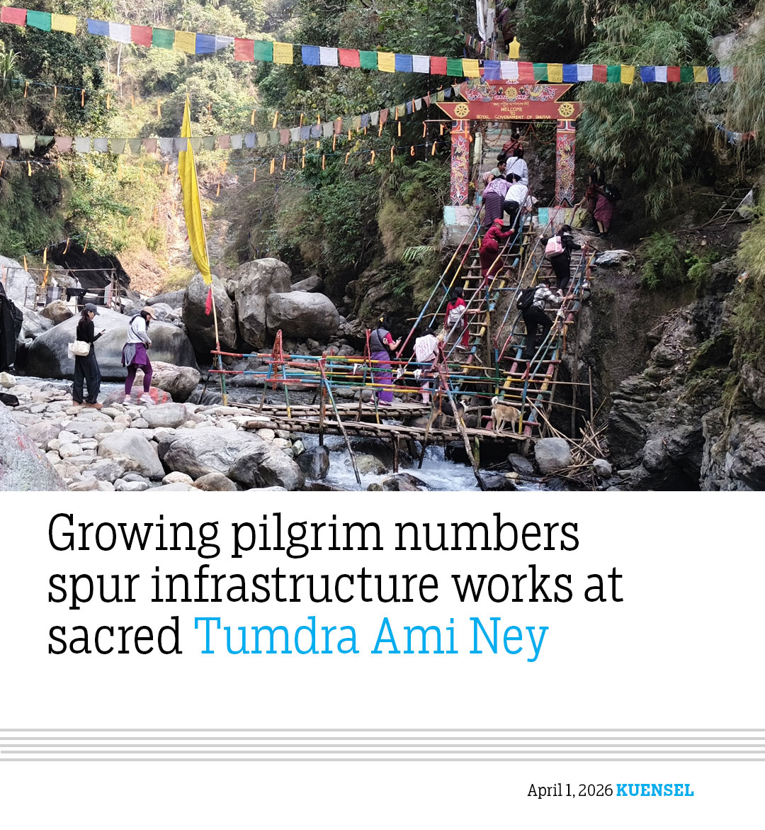 KuenselOnline's tweet image. With the site cut off for months, is it time to find a permanent solution to protect access to the sacred Tumdra Ami Ney?

Read more at: kuenselonline.com/news/growing-p…
#Tumdra #Ami #Ney #Bhutan