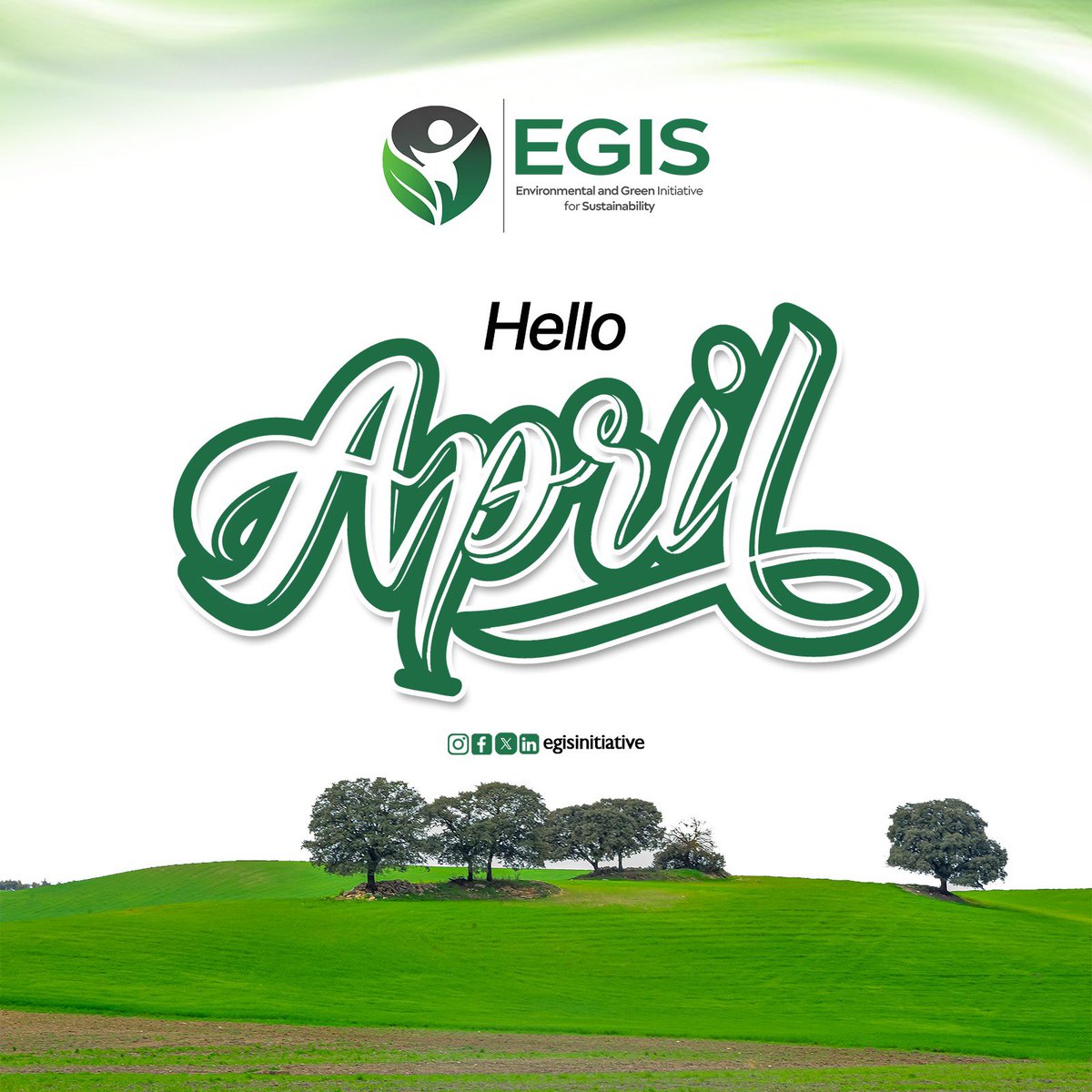 egisinitiative's tweet photo. Hello, April. 🌿✨
A fresh start, new goals, and greener possibilities. Let’s grow, thrive, and make impact taking one step at a time. 💚
#HelloApril #StayGreen #Sustainability #EcoFriendly #GreenLiving #ImpactDriven #EnvironmentalAwareness #EGIS https://t.co/mMbWvXlO0I
