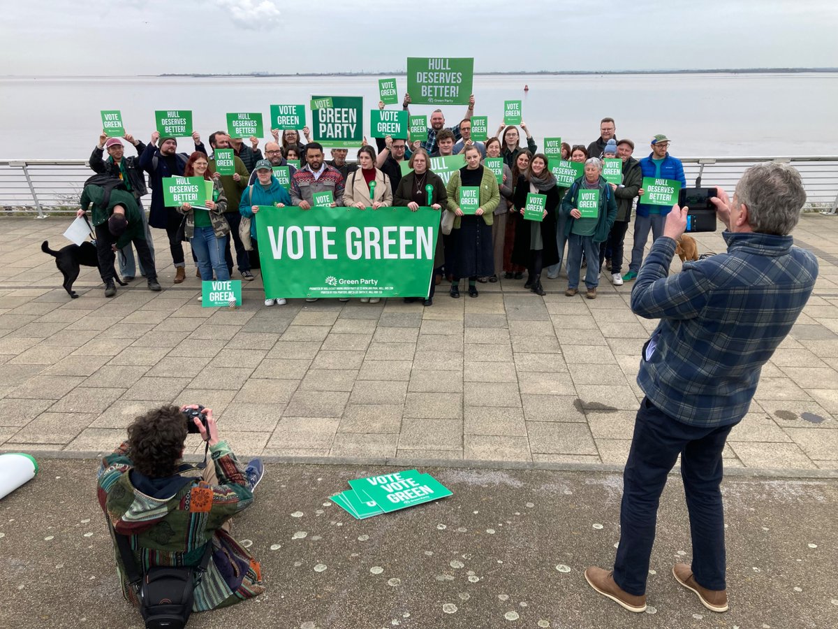 meet the green party local election candidates looking... At the Green Party election campaign launch in Hull. First time the ...