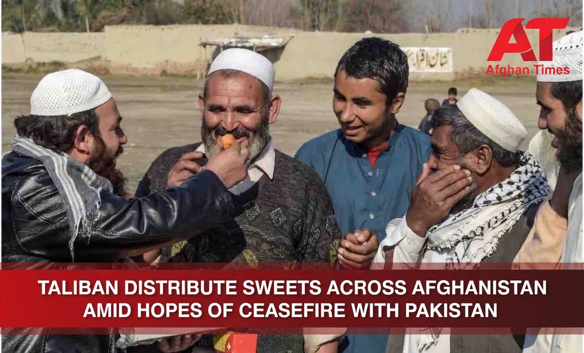 Taliban Distributes Sweets Across Afghanistan as Ceasefire Hopes with Pakistan Rise