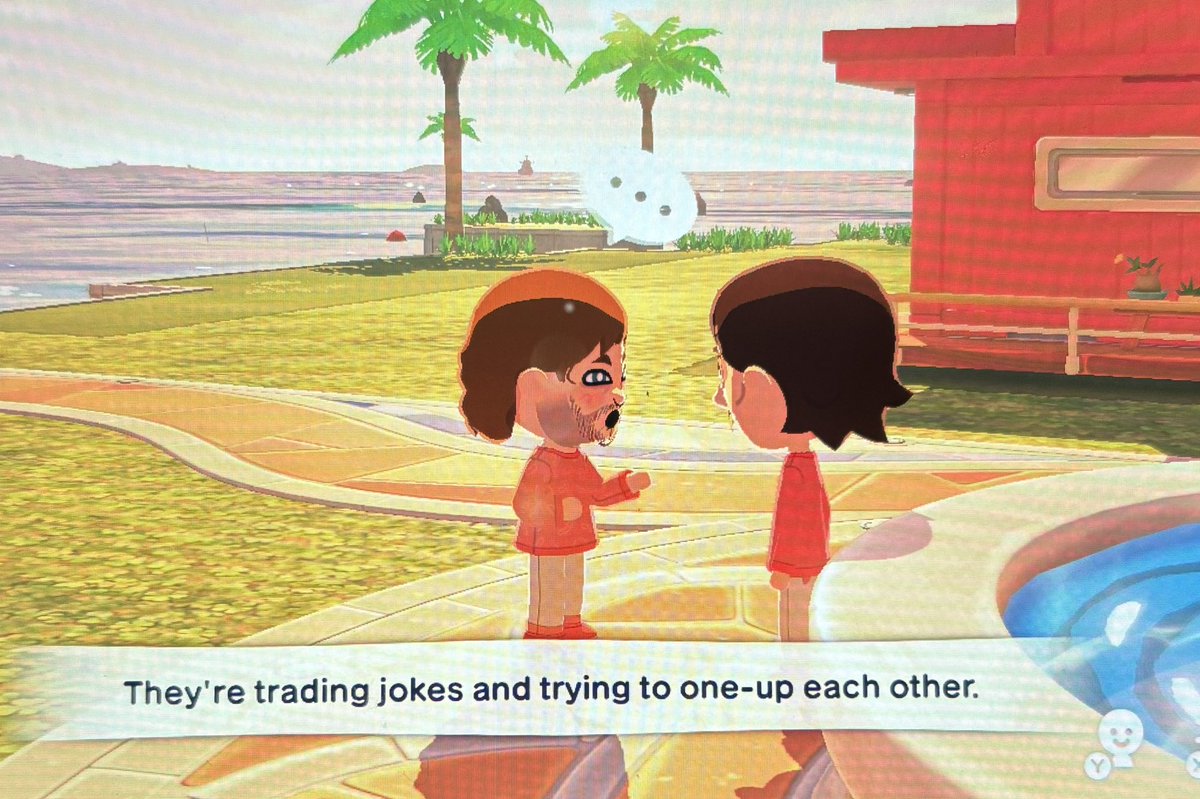 syntaxpayer's tweet photo. hell nah tomodachi life got them acting like nothing happened 😭😭😭 https://t.co/65R3tGgt23