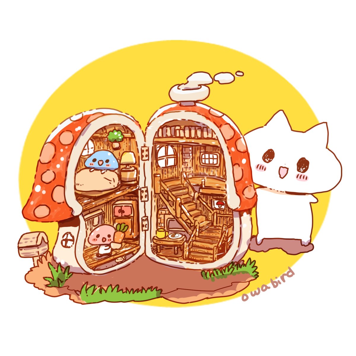 owabirdofficial's tweet image. #イラスト
#illustrationart