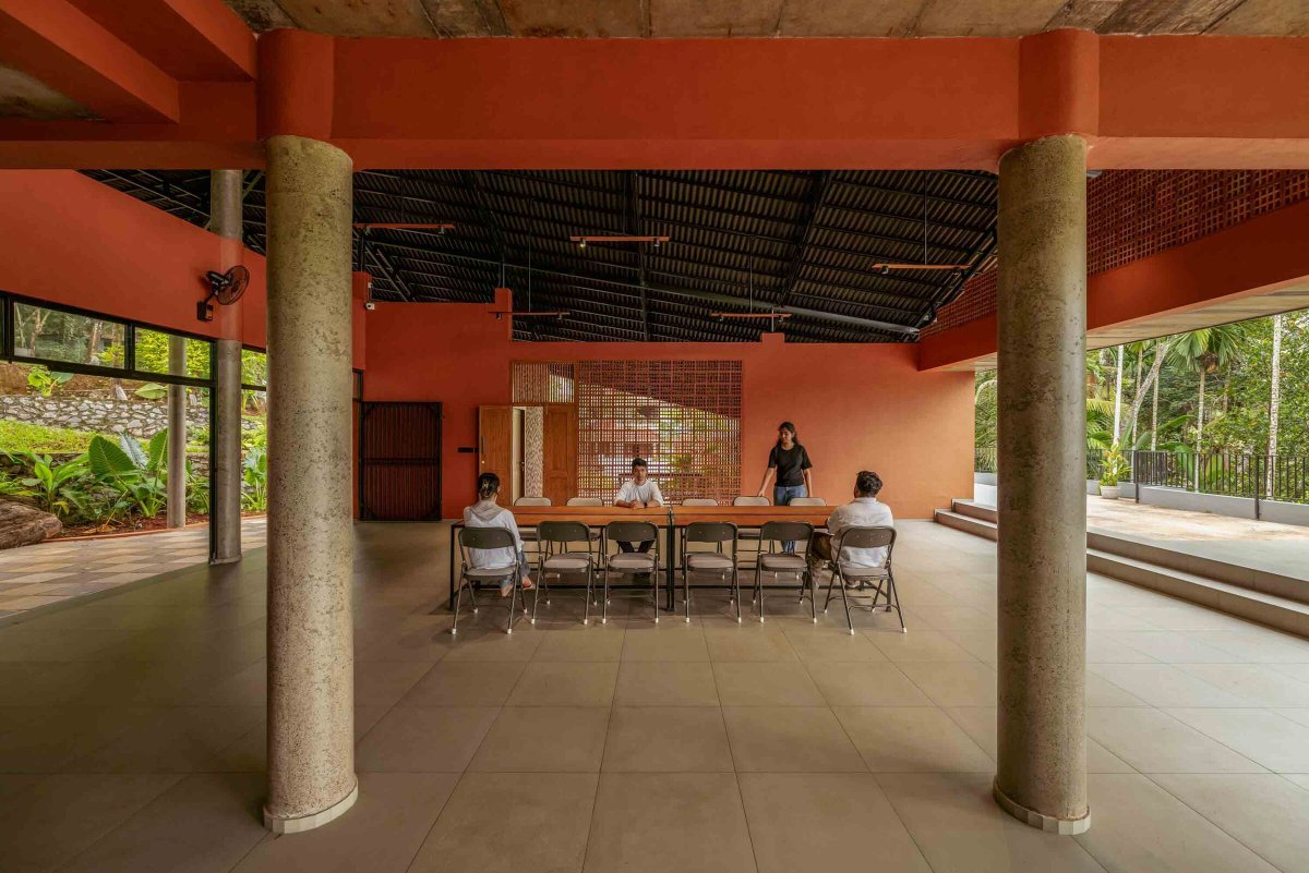 Archello's tweet photo. Magicline Studio situates Soil Stories within an existing ecosystem, using Porotherm masonry, a lightweight sloping roof, and minimal ground intervention. 
https://t.co/uRnOMRL662 

#ContextDriven #PassiveArchitecture #MaterialRestraint https://t.co/0WsqlVk3l1