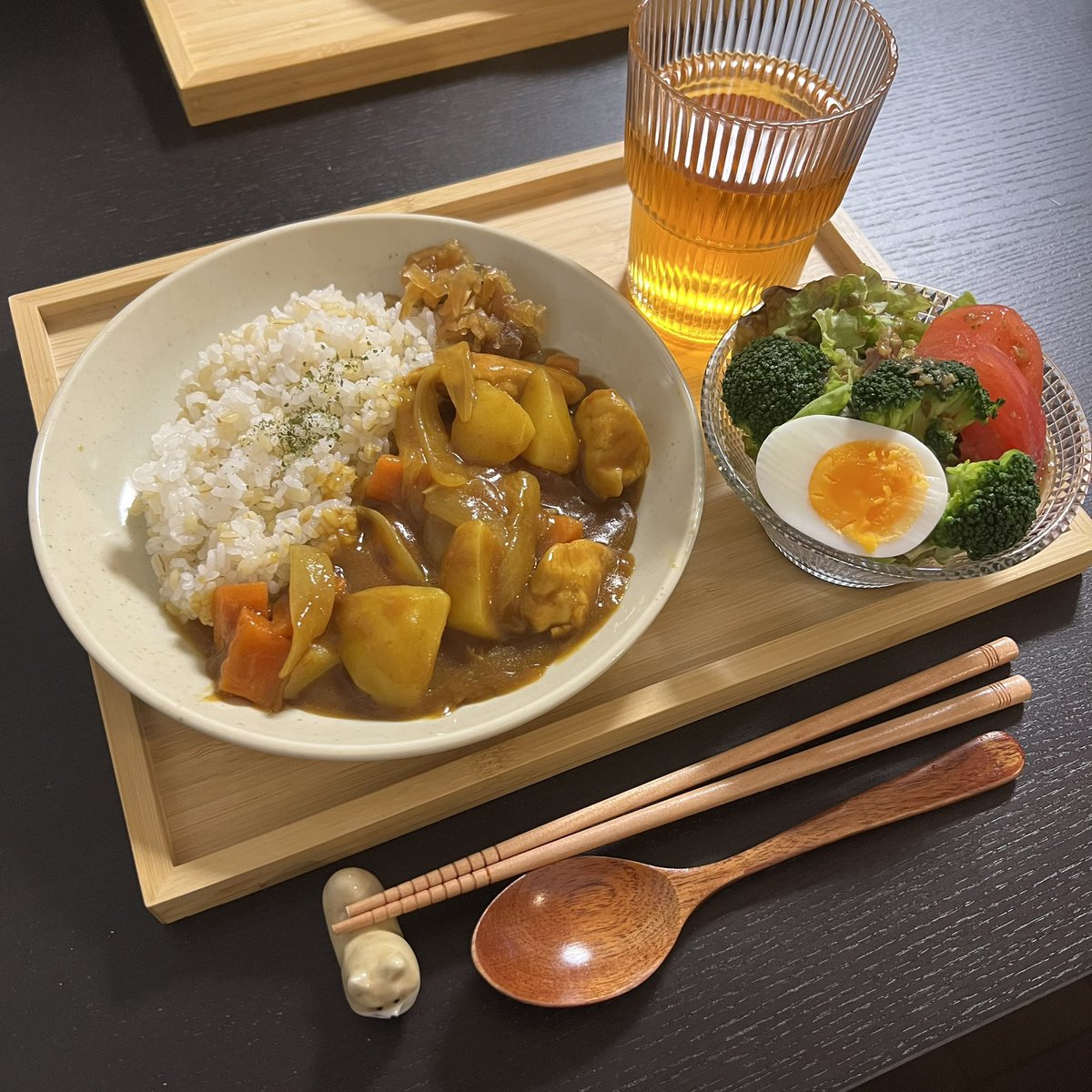 oyasumi___16's tweet photo. 今夜はカレーライスを食べました🍛
ほくほくのじゃがいもが美味しかったです。 https://t.co/81m1hcCbcG