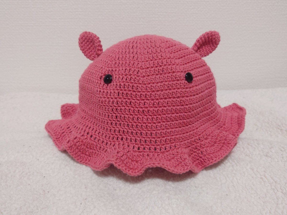 roa_handmade_'s tweet photo. 夏用めんだこ帽子

使用毛糸
･セリア
NEWエンジェルコットン　NO.2013　 3玉
           
使用かぎ針　3号 https://t.co/jsSUUiKb3J