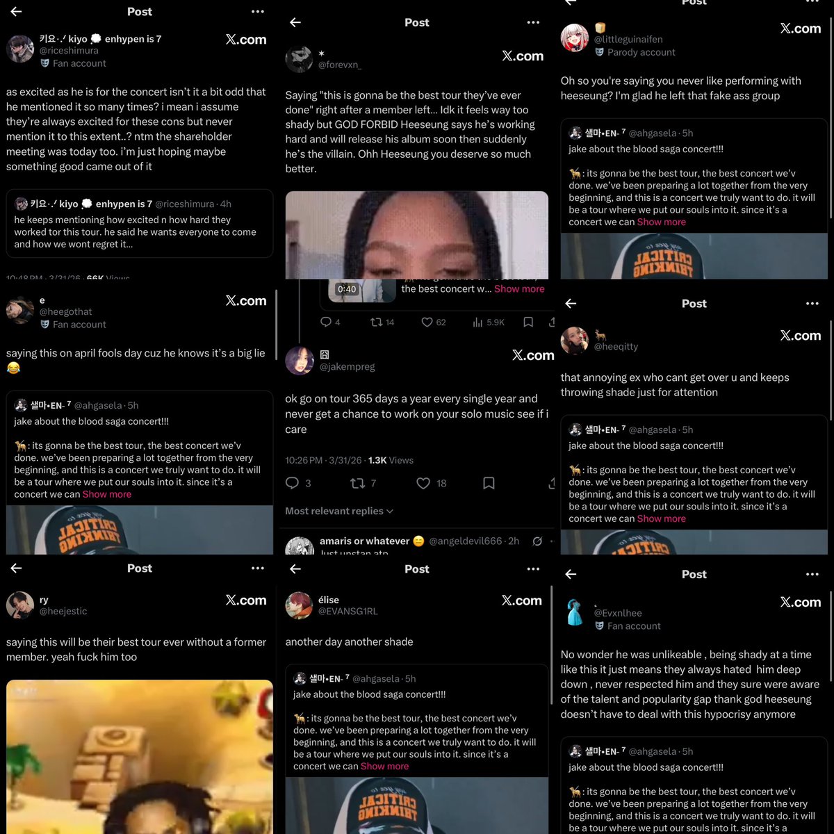 Jake cuma mau menjalankan karirnya sebagai group kpop bukan nilep duit rakyat tapi dibencinya kayak udh korupsi duit triliunan anjing buset dah (mana sampe kena death threat)